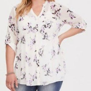 Torrid Emma floral BabyDoll Tunic sz 4